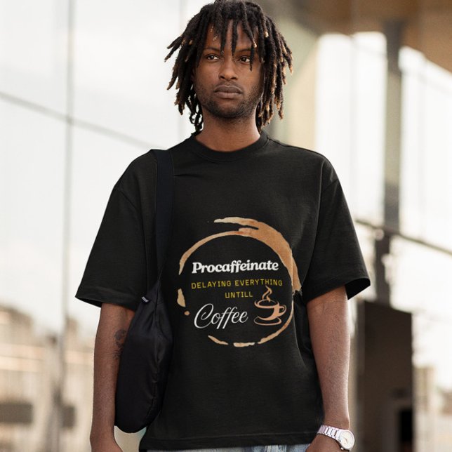 Procaffeinate Funny Coffee Geschenkangebot T-Shirt (Von Creator hochgeladen)