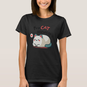 ProCATstinator Süßes Faules Katzen-Design für Katz T-Shirt