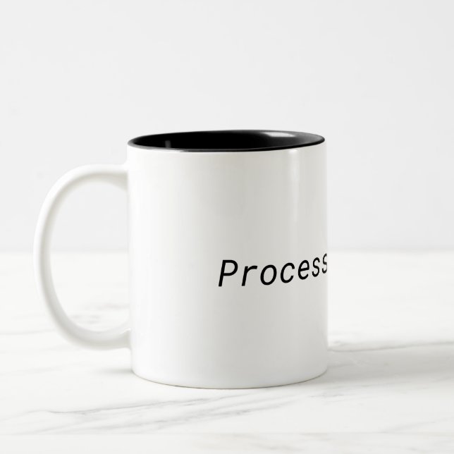 Processing Focus Minimalist Two-Tone Mug Zweifarbige Tasse (Links)