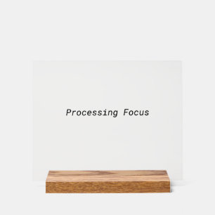Processing Focus Minimalistische Schreibmaschine Acrylschild