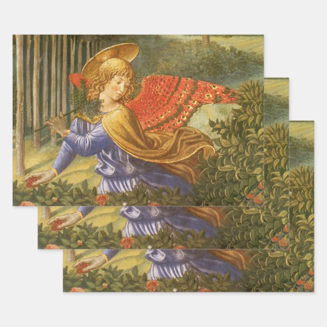 Procession of the Magi Angel by Benozzo Gozzoli Geschenkpapier Set (Set)