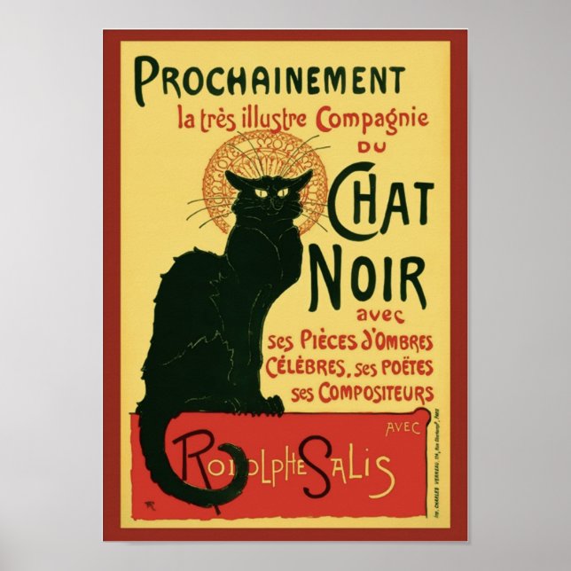 Prochainement Le Chat Noir Steinlen Kunstschätze Poster (Vorne)