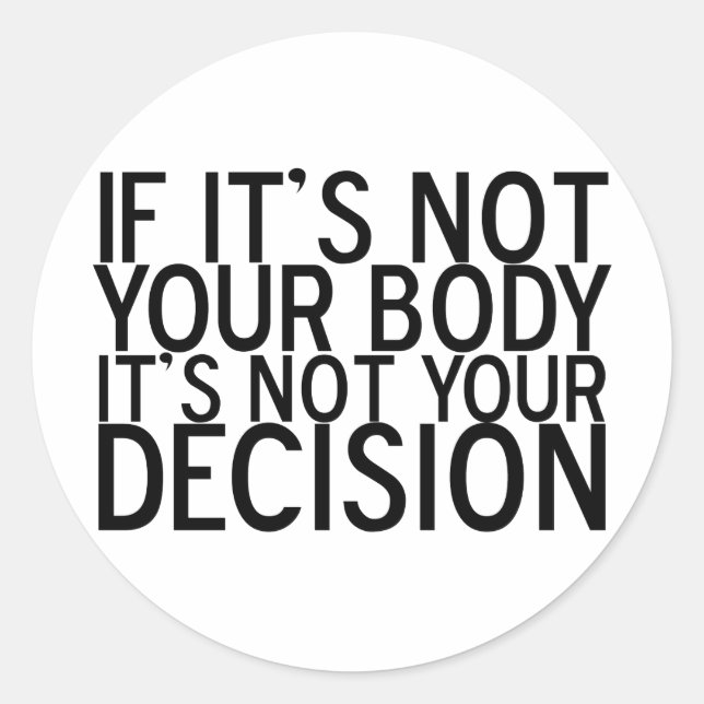 ProChoice Runder Aufkleber (Vorderseite)