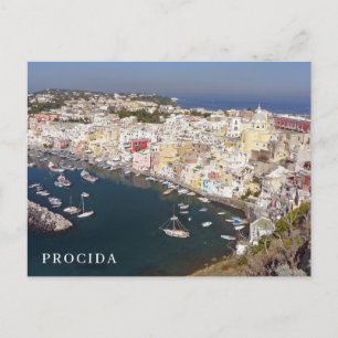 Procida Island Corricella Aussicht Postkarte