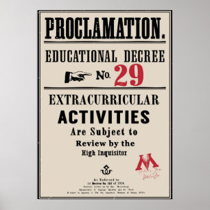 Proclamation Educational Decree No29 Poster