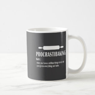 Procrastibaking Lustige Definition - Backliebhaber Kaffeetasse