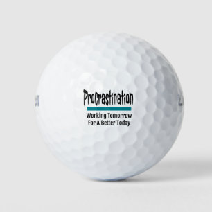 Procrastination Funny Procrastinator Spaß Golfball