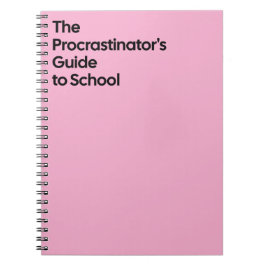 Procrastinator’s School Notebook Notizblock