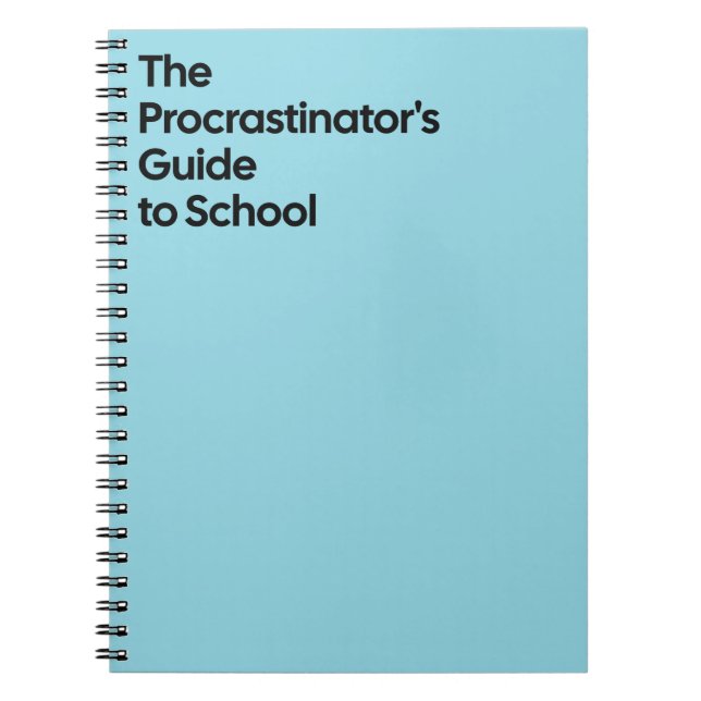 Procrastinator’s School Notebook Notizblock (Vorderseite)