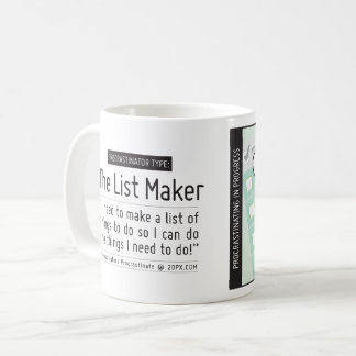 Procrastinator's Cup: Listenmacher Kaffeetasse