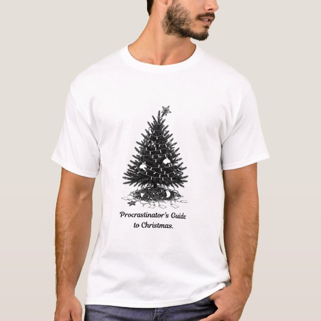 Procrastinator's Guide Christmas T-Shirt (Vorderseite)