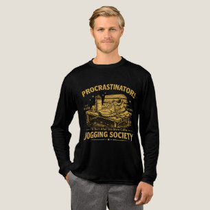 Procrastinators Jogging Society Lustiges Running T Tri-Blend Shirt