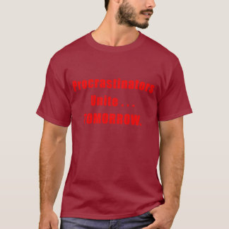 Procrastinators vereinigen dunkles Shirt