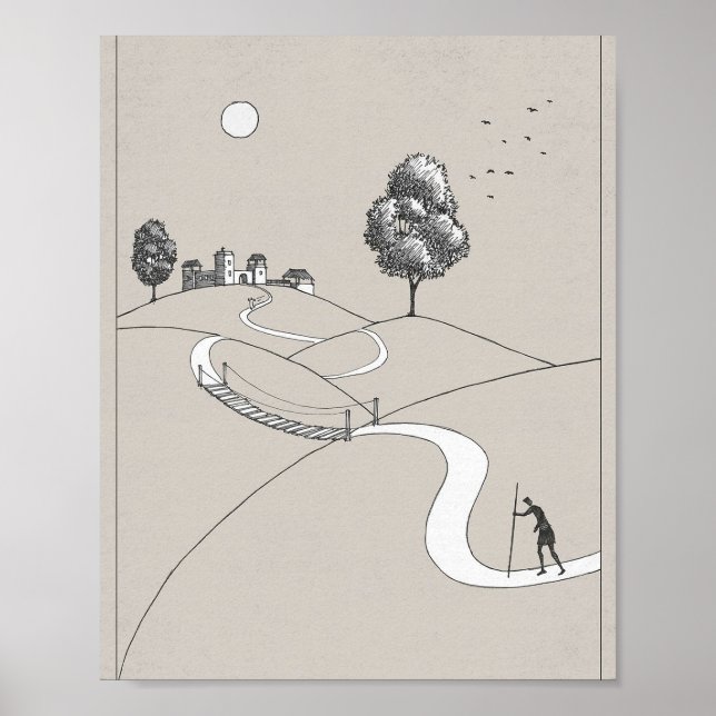 Prodigal Son Rückkehr - Bibelkunst, Luke 15 Poster (Vorne)