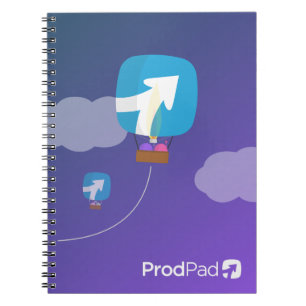 ProdPad "oben, herauf und weg" Notizbuch Notizblock