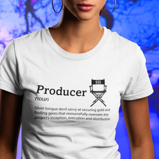 Producer Definition Light Mode - Filmmaker T-Shirt (Von Creator hochgeladen)