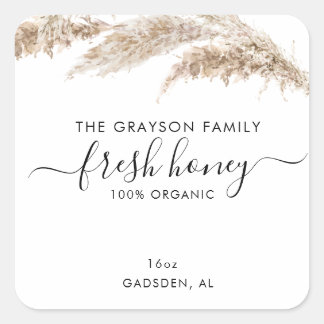 Product Labels Quadratischer Aufkleber