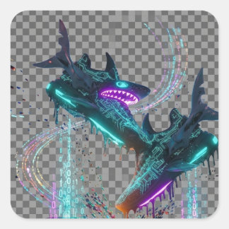 Product Title: Minimalist Aesthetic | Elegant Scri Quadratischer Aufkleber