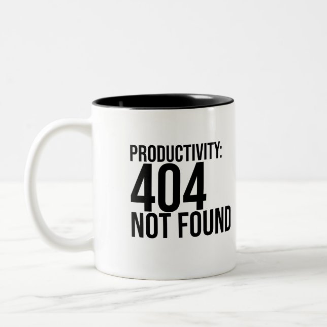 PRODUCTIVITY: 404 NOT FOUND ZWEIFARBIGE TASSE (Links)