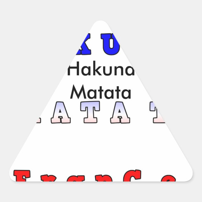 Produkt anpassen dreieckiger aufkleber (Vorderseite)