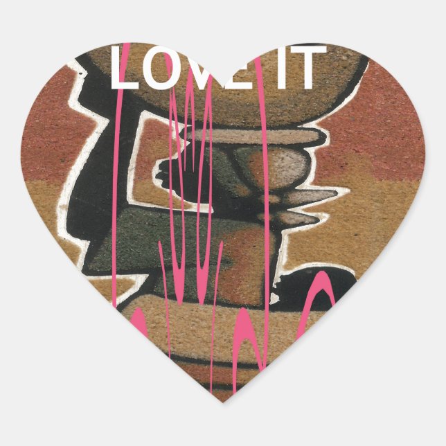 Produkt anpassen Herz-Aufkleber (Vorderseite)