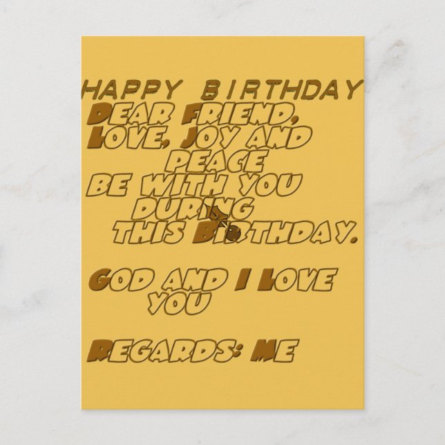 Produkt anpassen postkarte (Vorderseite)