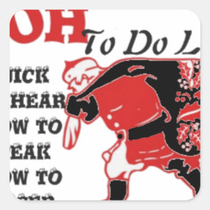 Produkt anpassen quadratischer aufkleber