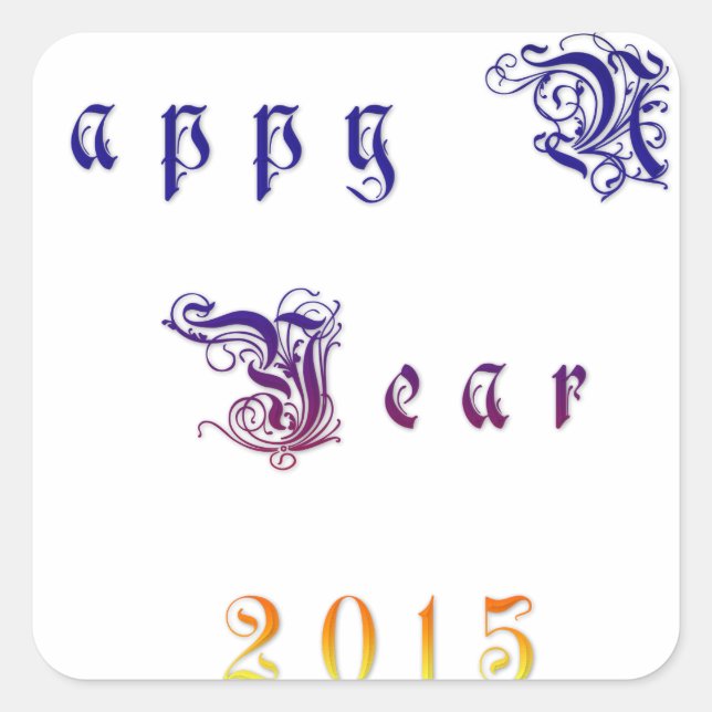 Produkt anpassen quadratischer aufkleber (Vorderseite)