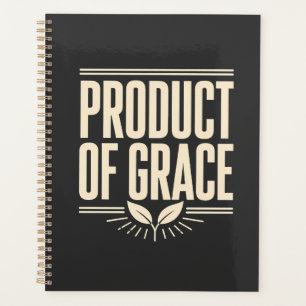 Produkt der Gnade Christliches Design Glaubensbasi Planer