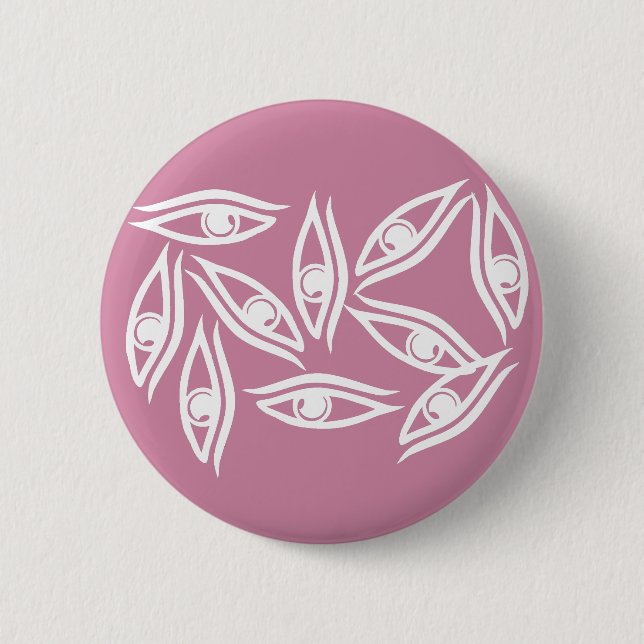 Produkt "Funky Eye Muster" Button (Vorderseite)
