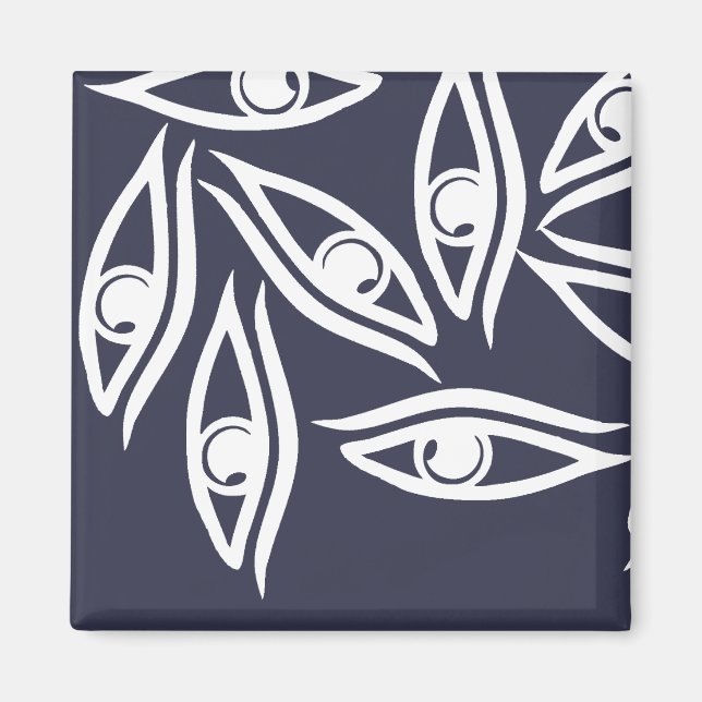 Produkt "Funky Eye Muster" Magnet (Vorne)