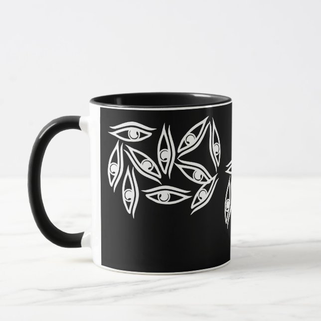 Produkt "Funky Eye Muster" Tasse (Links)