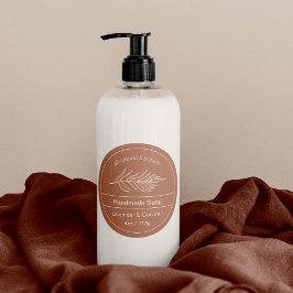 Produkt-Terracotta-Logo Runder Aufkleber