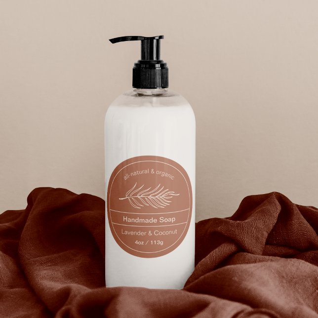 Produkt-Terracotta-Logo Runder Aufkleber (Von Creator hochgeladen)