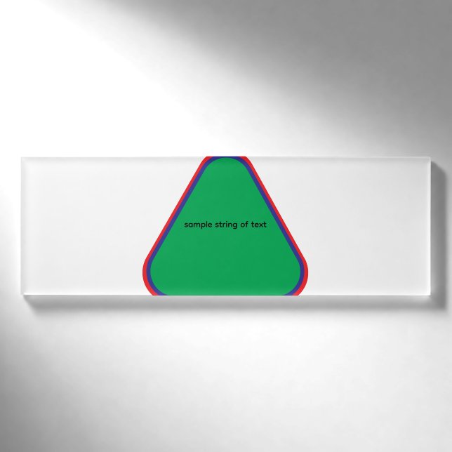 Produkt Titel Namenschild (Vorderseite)