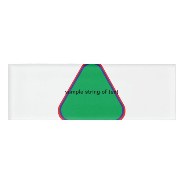 Produkt Titel Namenschild (Vorderseite)