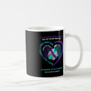 Produkte im Gedächtnis der humanen Suizidpräventio Kaffeetasse