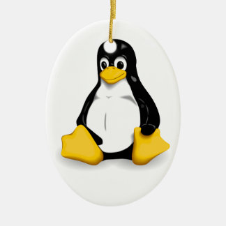Produkte Linuxs Tux Keramikornament