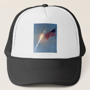 Produkteinführung Apollo 11, mit Flagge, die NASA Truckerkappe