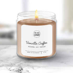 Produktetikett für das Logo-Skript mit benutzerdef Quadratischer Aufkleber