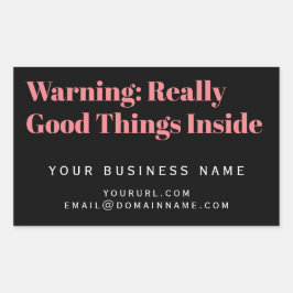 Produktetikett, Verpackung von Geschäften, Rechteckiger Aufkleber