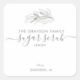 Produktetikette Quadratischer Aufkleber