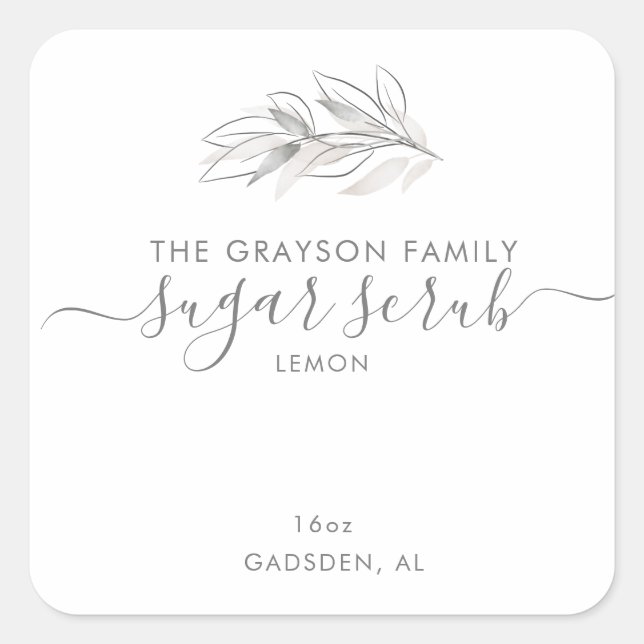 Produktetikette Quadratischer Aufkleber (Vorderseite)