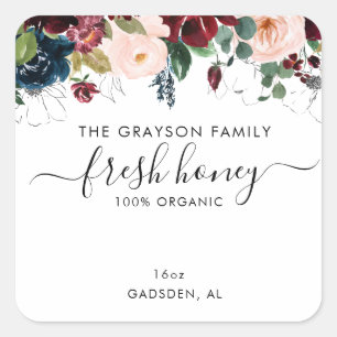 Produktetikette Quadratischer Aufkleber