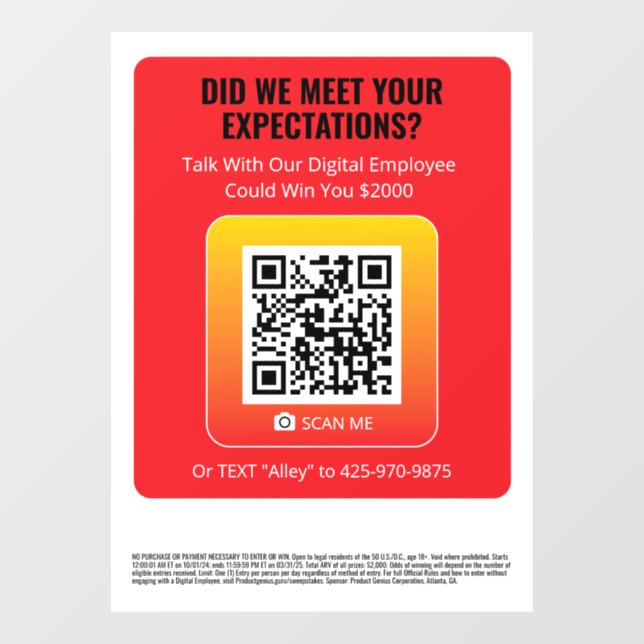 Produktgenie - Fensterklammer - Keene Red Fensteraufkleber (Blatt)