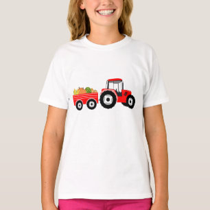 Produktion von roten LKW T-Shirt