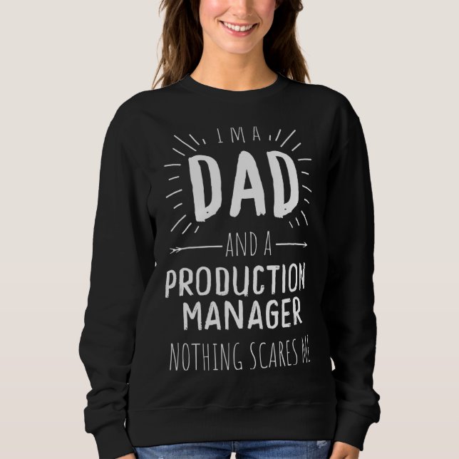 Produktionsleiter Vater Sweatshirt (Vorderseite)