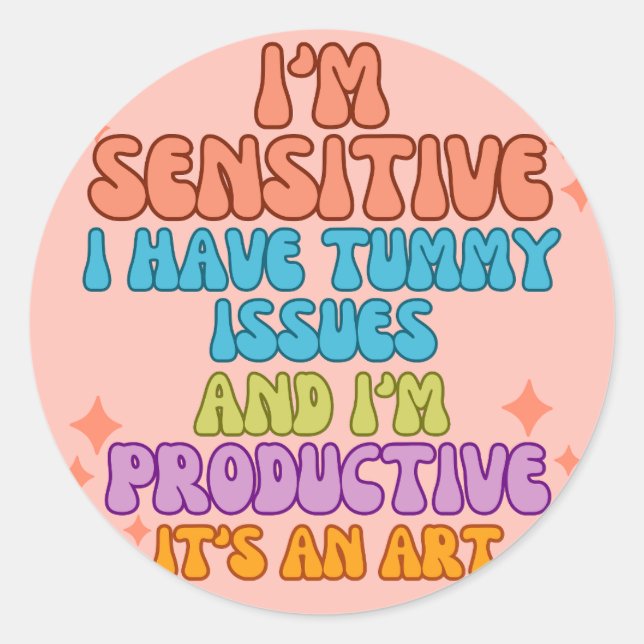 Produktive Königin Runder Aufkleber (Vorderseite)