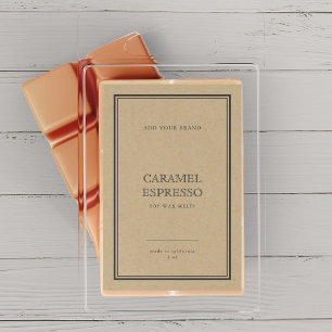 Produktkennzeichnung "Classic Gray Border Kraft" h Weinetikett