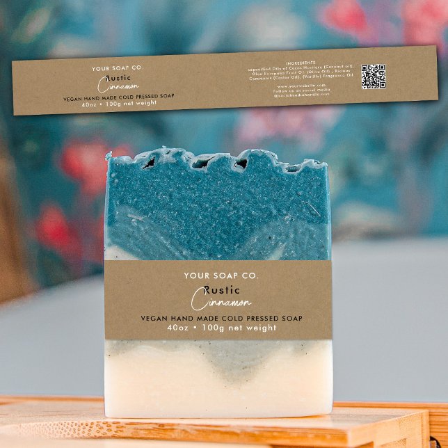 Produktkennzeichnung für kosmetische Bar-Seifen-Ba Einladungsbanderole (Von Creator hochgeladen)